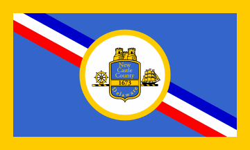 Flag of New Castle County Delaware